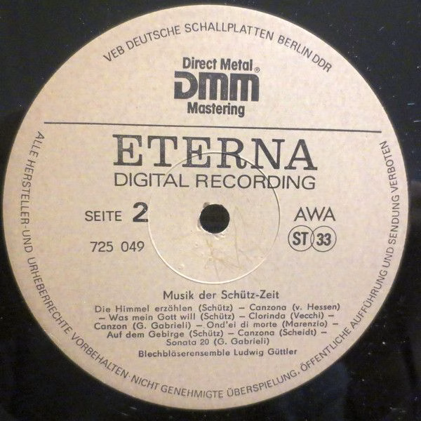 Eterna 725 049 - Ludwig Güttler, Blechbläserensemble Ludwig Gütt - Image 4