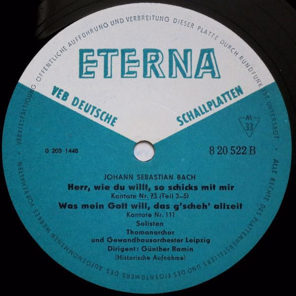 Eterna 8 20 522 - Johann Sebastian Bach, Günther Ramin - Alles N - Image 4