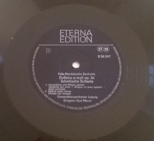 Eterna 8 26 247 - Felix Mendelssohn-Bartholdy, Gewandhausorchest - Image 3