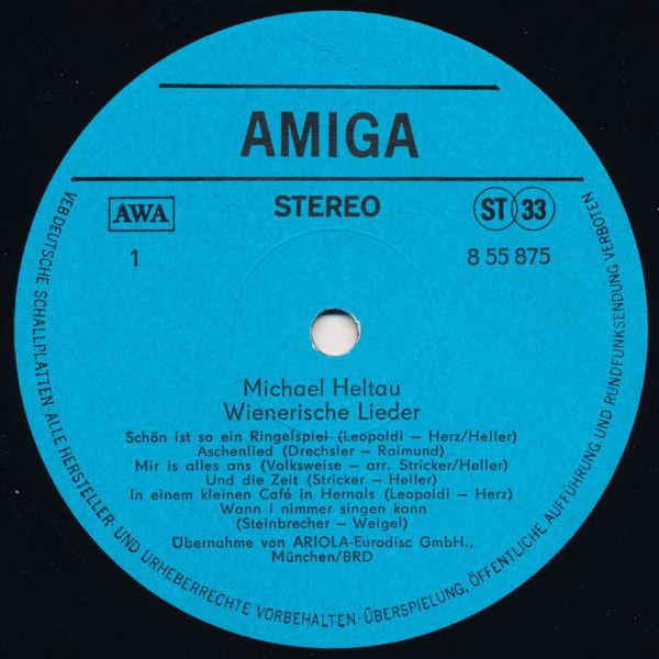 Amiga 8 55 875 - Michael Heltau - Wienerische Lieder - Image 3