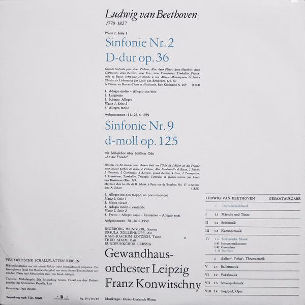 Eterna 8 25 417-418 - Ludwig van Beethoven, Ingeborg Wenglor, Ur - Image 4