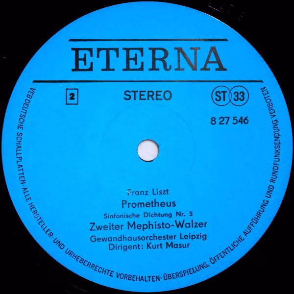 Eterna 8 27 546 - Franz Liszt, Gewandhausorchester Leipzig, Kurt - Image 4