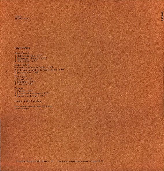 Fabbri Editori GIM-03 - Claude Debussy, Walter Gieseking - Image - Image 2