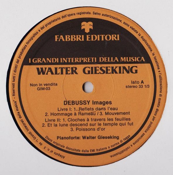 Fabbri Editori GIM-03 - Claude Debussy, Walter Gieseking - Image - Image 3