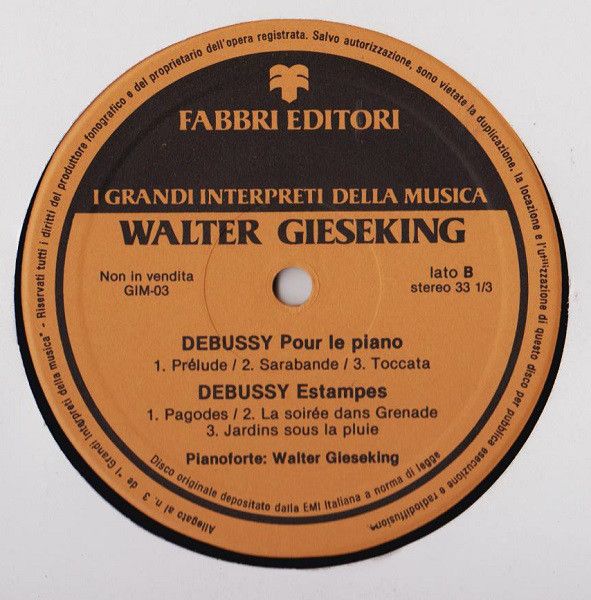 Fabbri Editori GIM-03 - Claude Debussy, Walter Gieseking - Image - Image 4