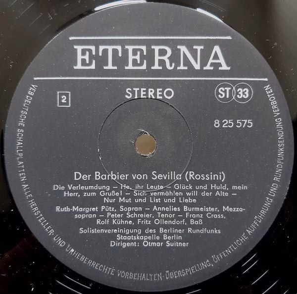 Eterna 8 25 575 - Gioacchino Rossini, Ruth-Margret Pütz, Annelie - Image 4