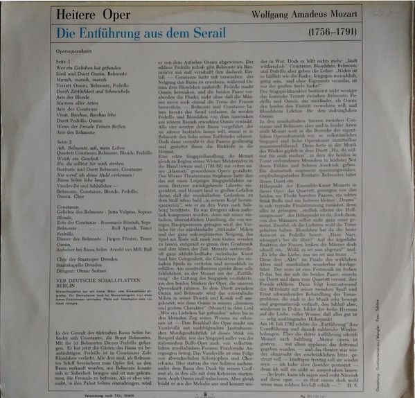 Eterna 8 25 304 - Wolfgang Amadeus Mozart, Jutta Vulpius, Rosema - Image 2