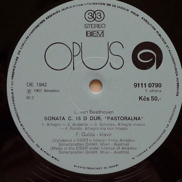 Opus 9111 0790 - Ludwig van Beethoven, Friedrich Gulda - Beethov - Image 3