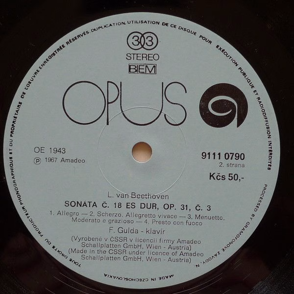 Opus 9111 0790 - Ludwig van Beethoven, Friedrich Gulda - Beethov - Image 4