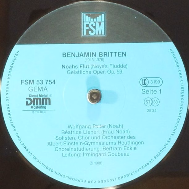 FSM FSM 53 754 - Benjamin Britten, Wolfgang Pailer, Béatrice Lie - Image 5