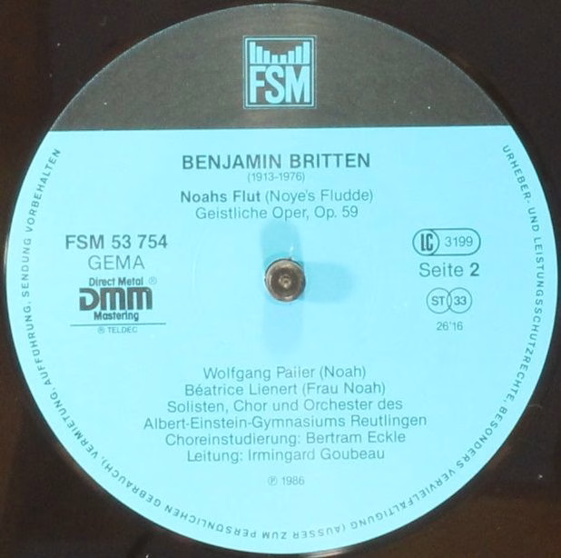 FSM FSM 53 754 - Benjamin Britten, Wolfgang Pailer, Béatrice Lie - Image 6