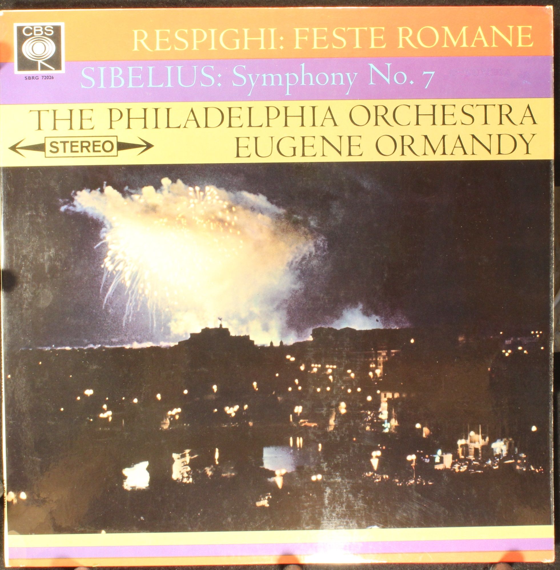 CBS SBRG 72026 - Ottorino Respighi, Jean Sibelius, The Philadelp