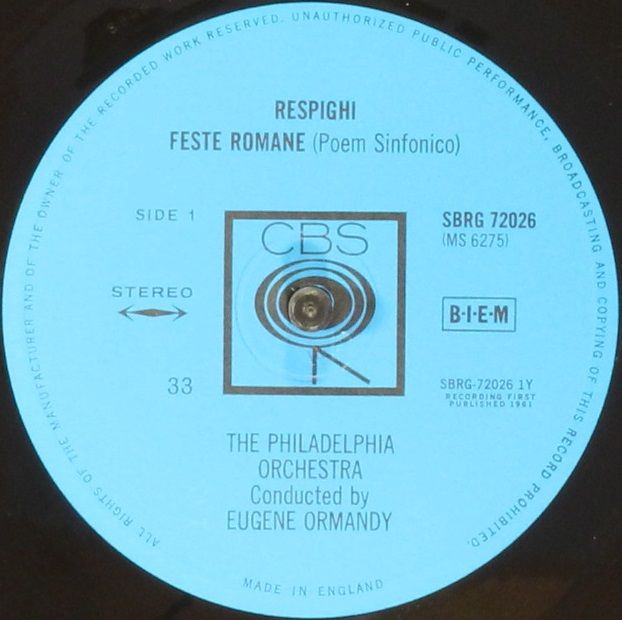 CBS SBRG 72026 - Ottorino Respighi, Jean Sibelius, The Philadelp - Image 4