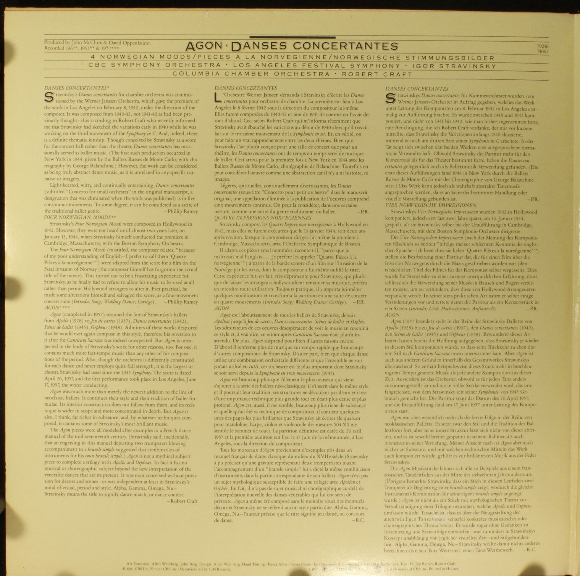 CBS Masterworks GM 31 - Igor Stravinsky, Columbia Chamber Orches - Image 4