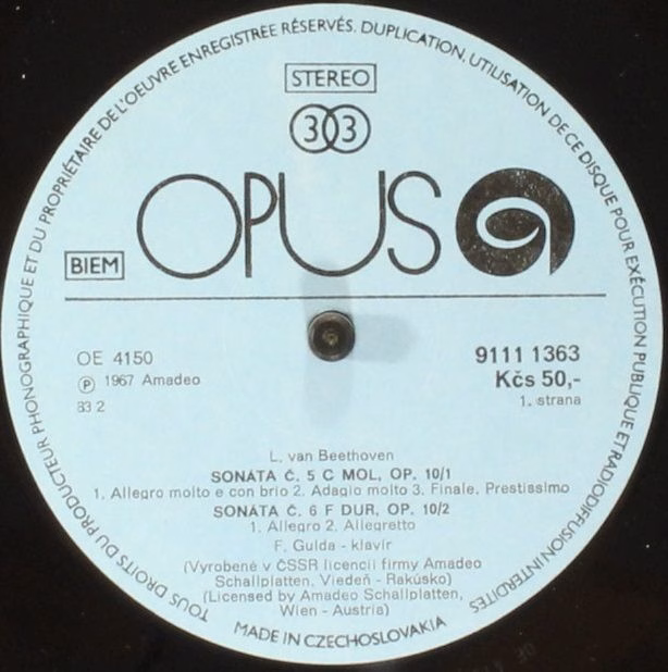 Opus 9111 1363 - Ludwig van Beethoven, Friedrich Gulda - Beethov - Image 3