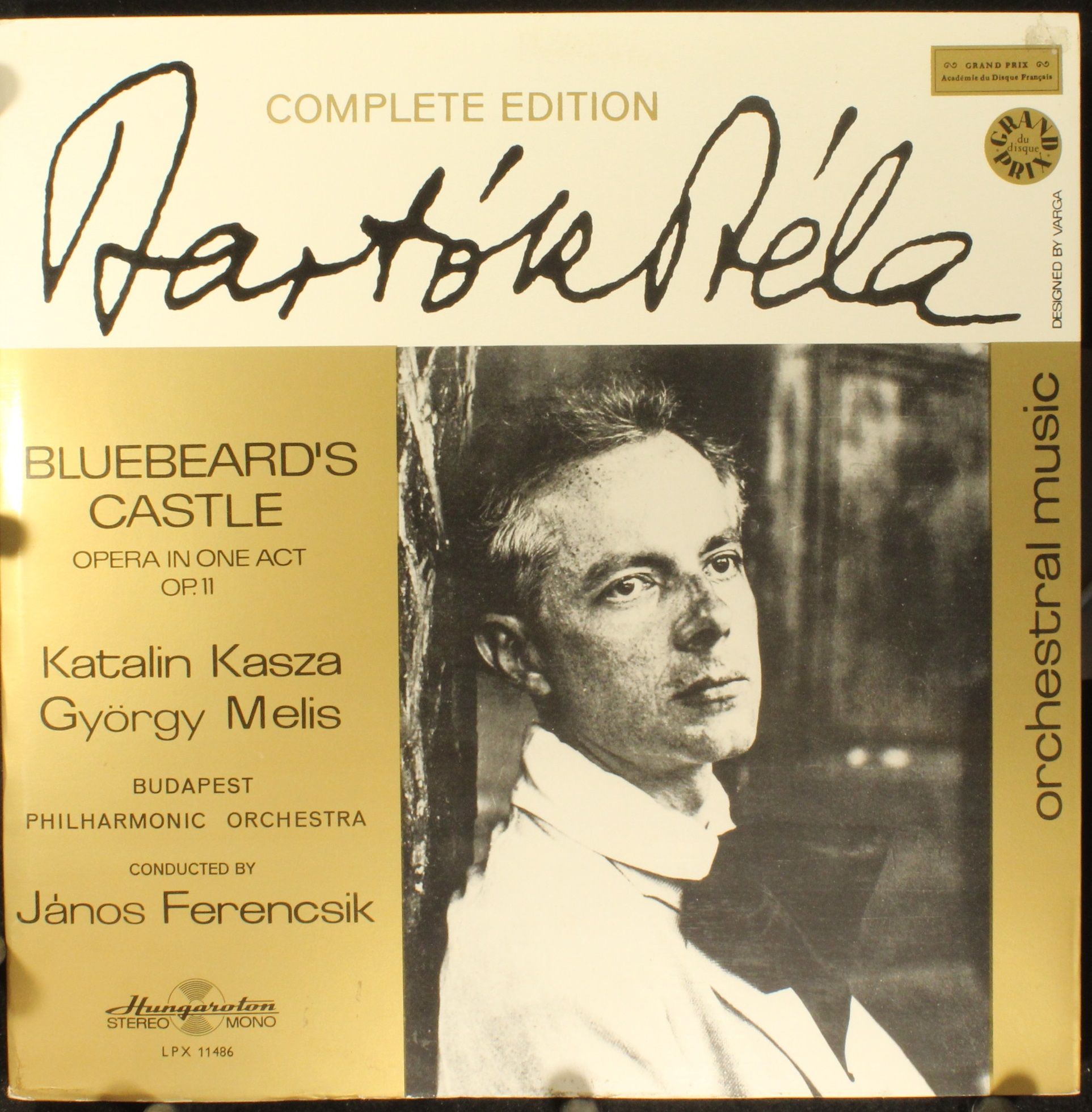 Hungaroton LPX 11486 - Béla Bartók, Katalin Kasza, Melis György,