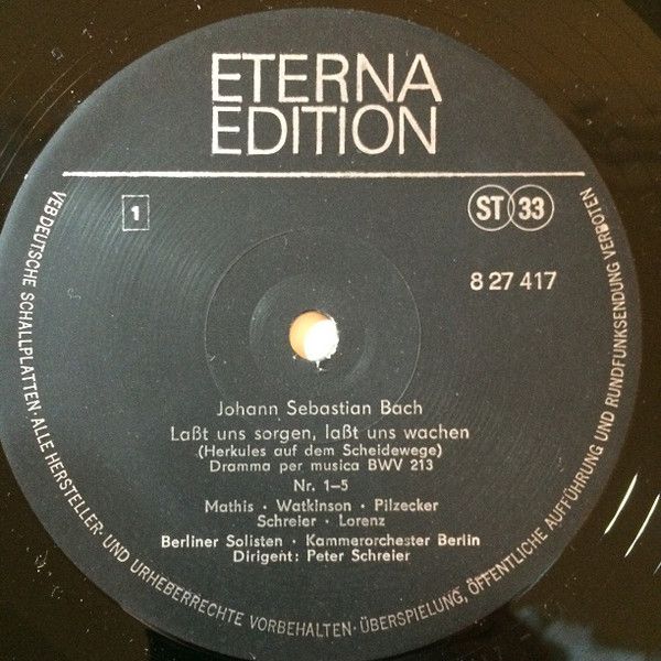 Eterna 8 27 417 - Johann Sebastian Bach, Edith Mathis, Carolyn W - Image 3
