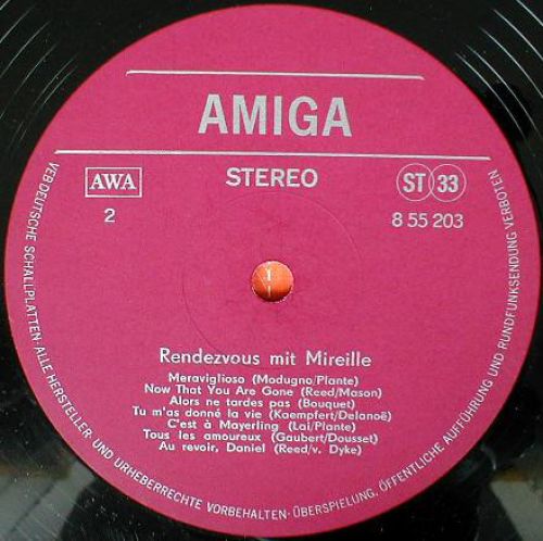 Amiga 8 55 203 - Mireille Mathieu - Rendezvous Mit Mireille - Image 4