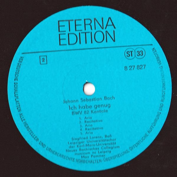 Eterna 8 27 827 - Johann Sebastian Bach, Neues Bachisches Colleg - Image 4