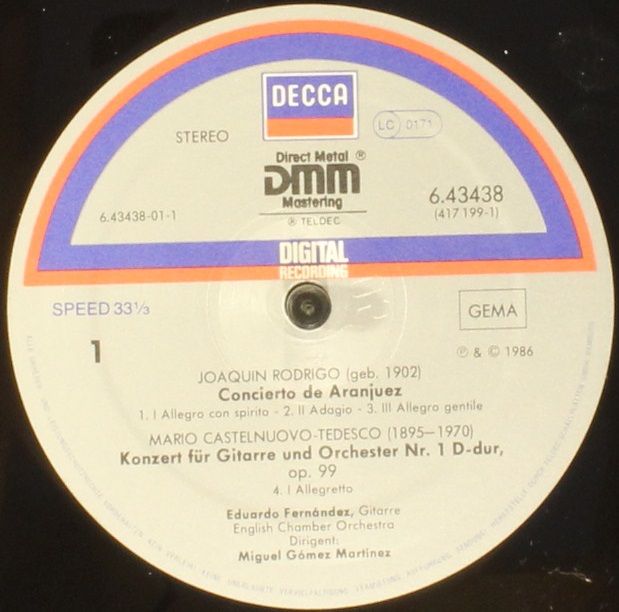 DECCA 6.43438 AZ - Joaquín Rodrigo, Mario Castelnuovo-Tedesco, E - Image 3