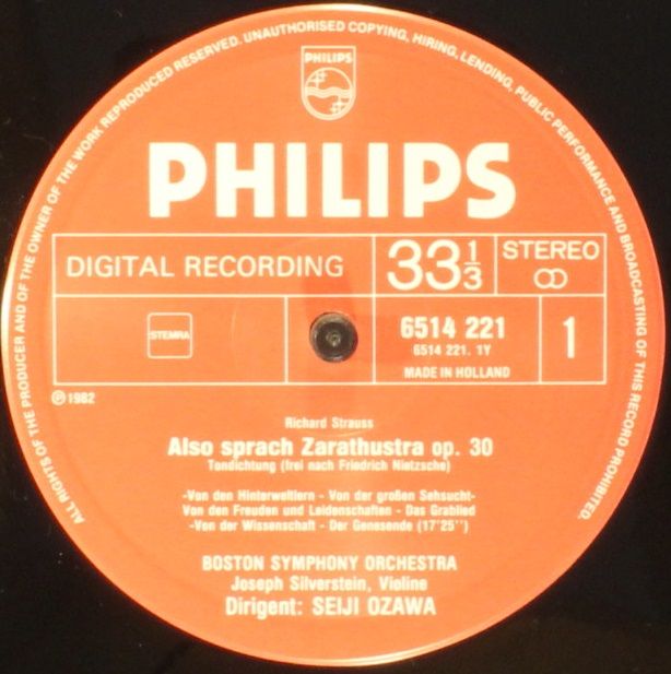 Philips 6514 221 - Richard Strauss, Joseph Silverstein, Boston S - Image 3