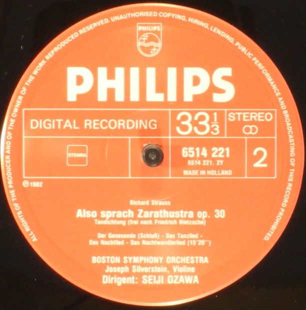 Philips 6514 221 - Richard Strauss, Joseph Silverstein, Boston S - Image 4