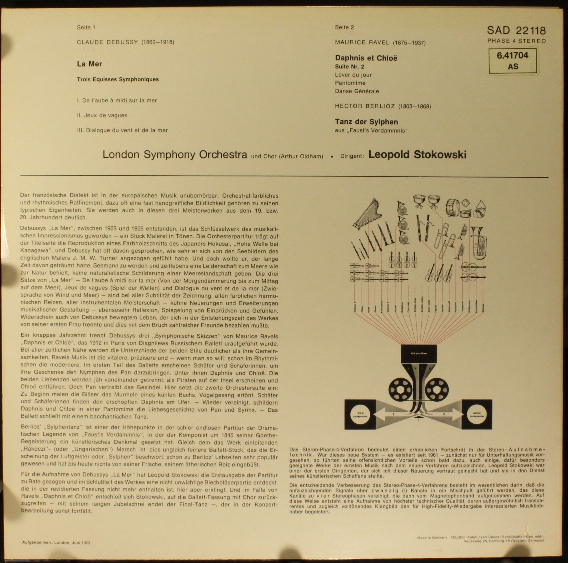 DECCA SAD 22 118 - London Symphony Orchestra, Leopold Stokowski, - Image 2