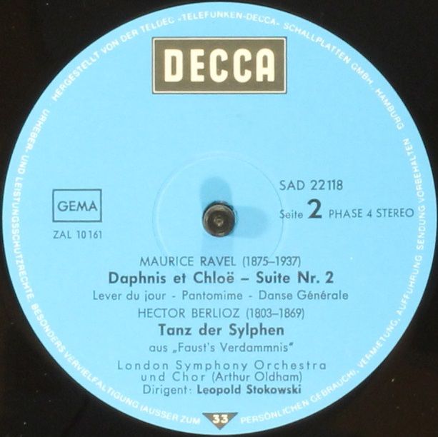 DECCA SAD 22 118 - London Symphony Orchestra, Leopold Stokowski, - Image 4