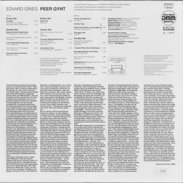 Eterna 7 28 031 - Edvard Grieg - Peer Gynt - Image 2