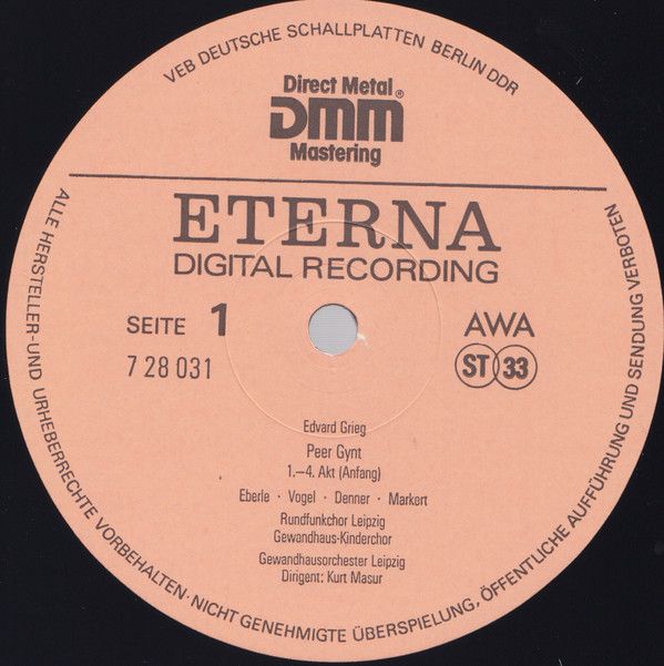 Eterna 7 28 031 - Edvard Grieg - Peer Gynt - Image 3