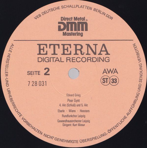 Eterna 7 28 031 - Edvard Grieg - Peer Gynt - Image 4