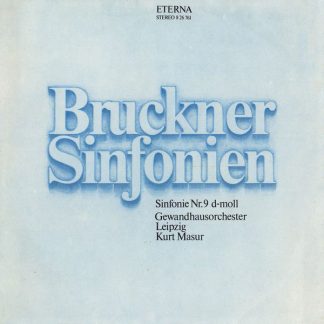Eterna 8 26 761 - Anton Bruckner, Kurt Masur, Gewandhausorcheste