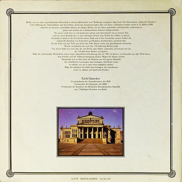 Eterna 725 101/102 - Various - 750 Jahre Berlin • Festliches Erö - Image 4