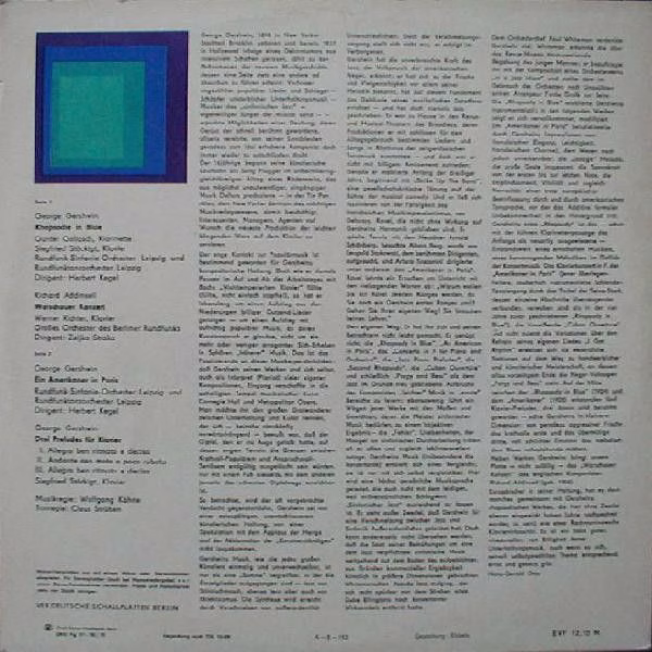 Amiga 8 45 056 - Various - Rhapsodie In Blue / Ein Amerikaner In - Image 2