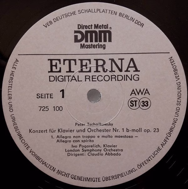 Eterna 725 100 - Pyotr Ilyich Tchaikovsky, London Symphony Orche - Image 3