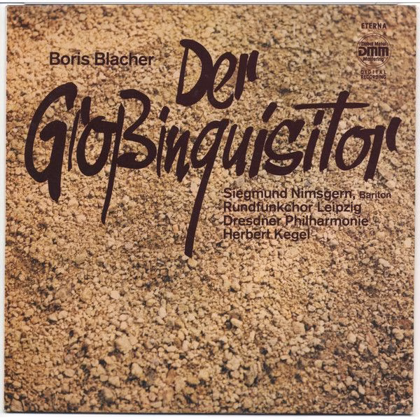 Eterna 7 25 106 - Boris Blacher, Siegmund Nimsgern, Rundfunkchor