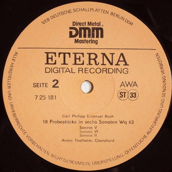 Eterna 7 25 181 - Carl Philipp Emanuel Bach, Armin Thalheim - 18 - Image 4