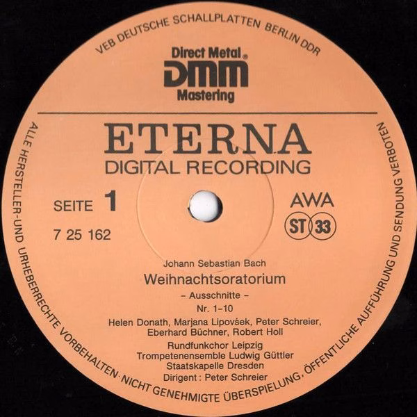 Eterna 7 29 162 - Johann Sebastian Bach - Weihnachtsoratorium (A - Image 3