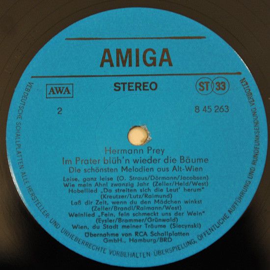 Amiga 8 45 263 - Hermann Prey - Im Prater Blüh'n Wieder Die Bäum - Image 3