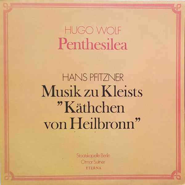 Eterna 8 27 683 - Otmar Suitner, Staatskapelle Berlin, Hugo Wolf