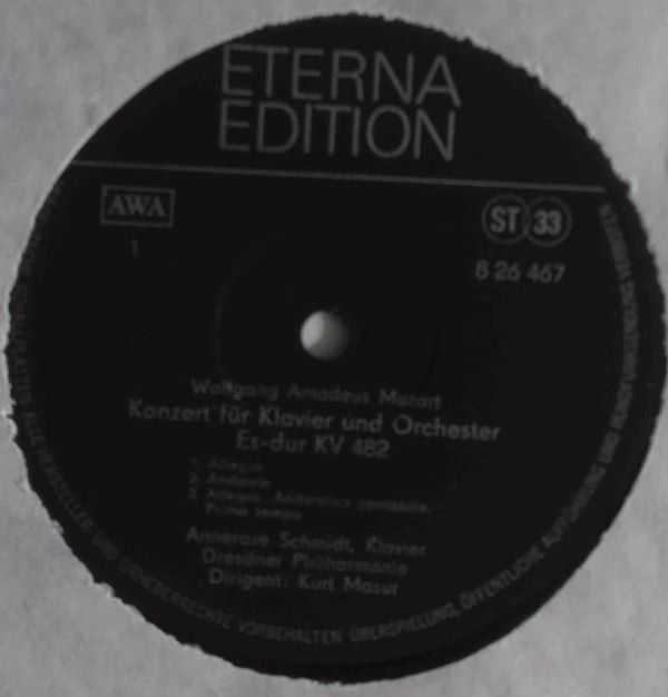 Eterna 8 26 467 - Wolfgang Amadeus Mozart, Annerose Schmidt, Dre - Image 3