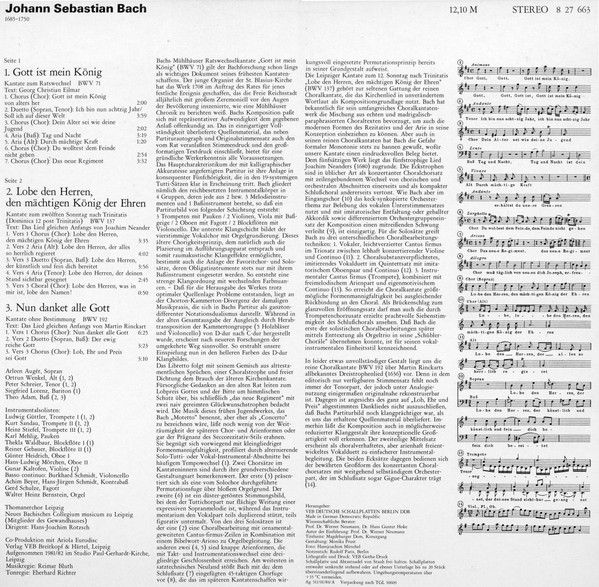 Eterna 8 27 663 - Johann Sebastian Bach, Arleen Auger, Ortrun We - Image 2