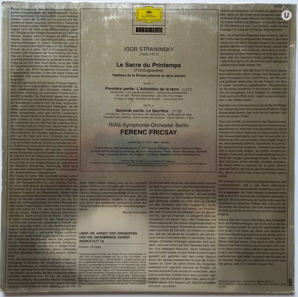 Deutsche Grammophon 2535 721 - Igor Stravinsky, RIAS Symphonie-O - Image 2