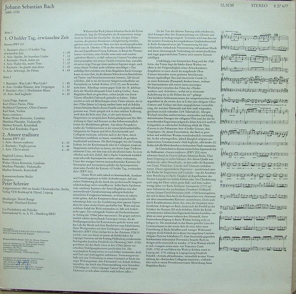 Eterna 8 27 677 - Johann Sebastian Bach - O Holder Tag, Erwünsch - Image 2