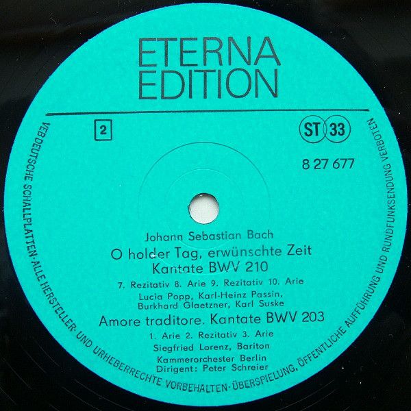 Eterna 8 27 677 - Johann Sebastian Bach - O Holder Tag, Erwünsch - Image 4