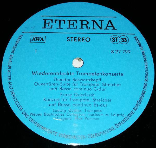 Eterna 8 27 799 - Ludwig Güttler, Neues Bachisches Collegium Mus - Image 3