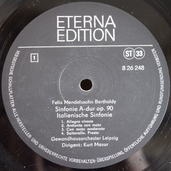 Eterna 8 26 248 - Felix Mendelssohn-Bartholdy, Gewandhausorchest - Image 3