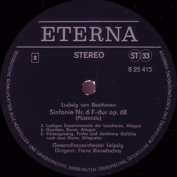 Eterna 8 25 415 - Ludwig van Beethoven, Gewandhausorchester Leip - Image 4