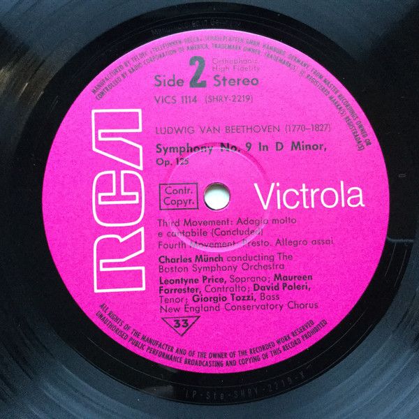RCA Victrola VICS 1114 - Ludwig Van Beethoven, Leontyne Price, M - Image 4