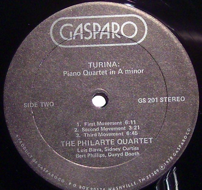 Gasparo GS-201 - Alberto Ginastera, Joaquín Turina, The Philarte - Image 3